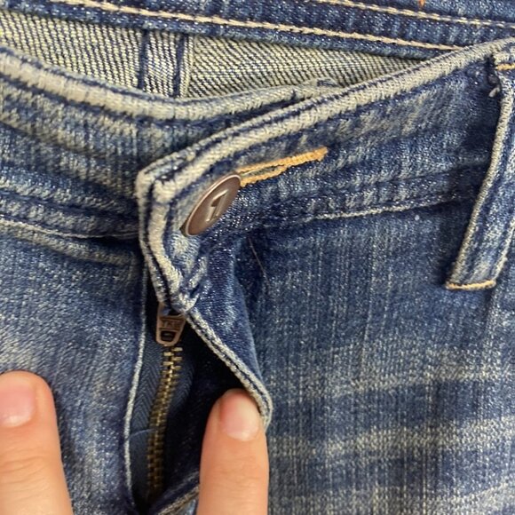 ANTHROPOLOGIE Pilcro and the Letterpress Jeans Patchwork Pilcro Premium Hyphen - Picture 7 of 15